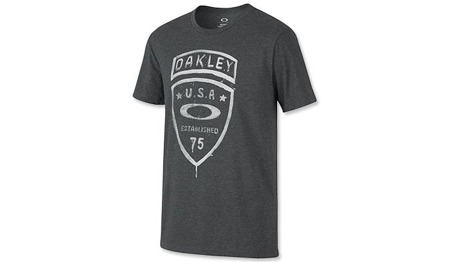 Oakley - T-Shirt SI Crest Tee - Jet Black Heather - 452232-01S